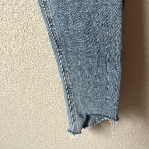 Rag & Bone High Rise Ankle Skinny Light Wash Raw Hem Jeans Size 29 - Picture 5 of 7